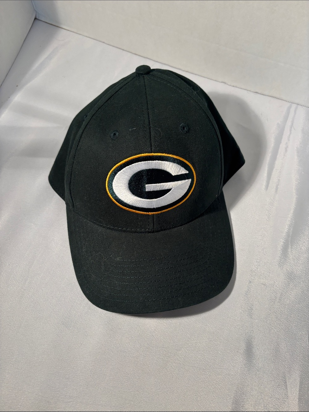 NFL Black Green Bay Logo Curved Brim Cap